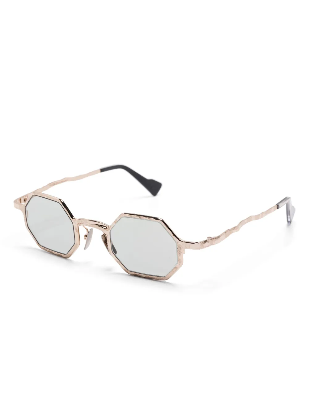 Kuboraum geometric-frame sunglasses - Goud