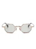 Kuboraum geometric-frame sunglasses - Gold