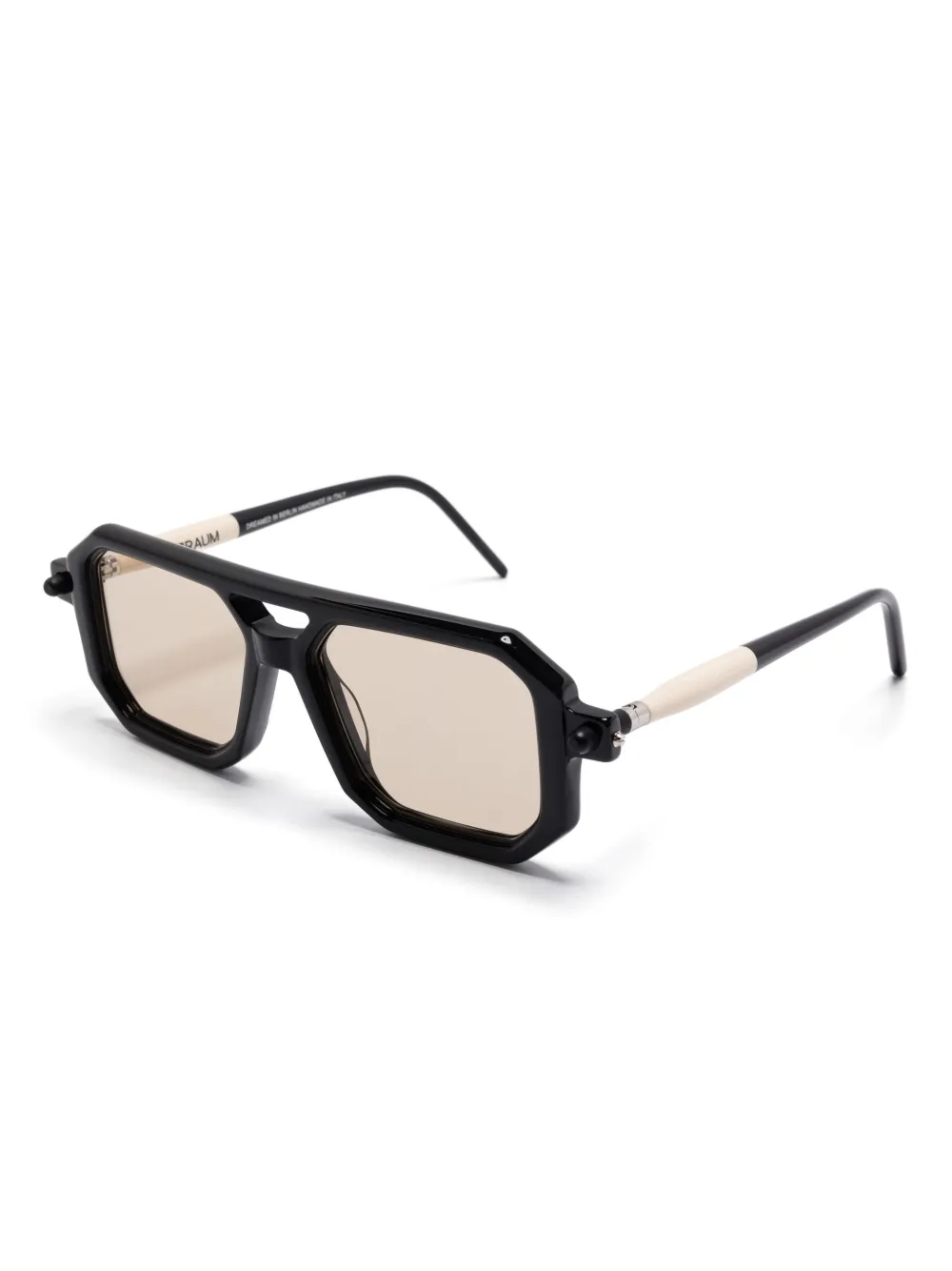 Kuboraum pilot-frame sunglasses - Zwart