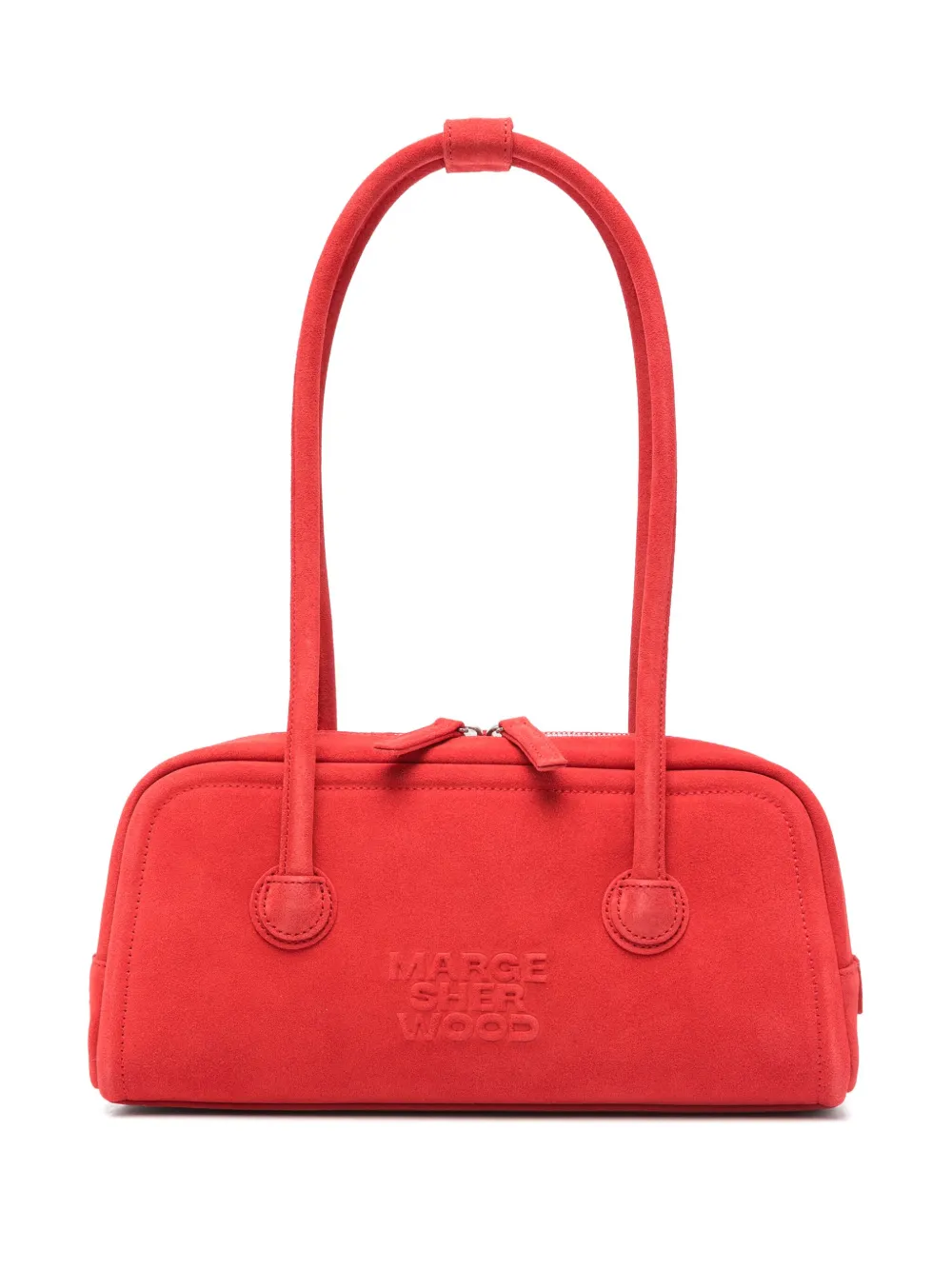 Marge Sherwood sac porté épaule en daim - Rouge