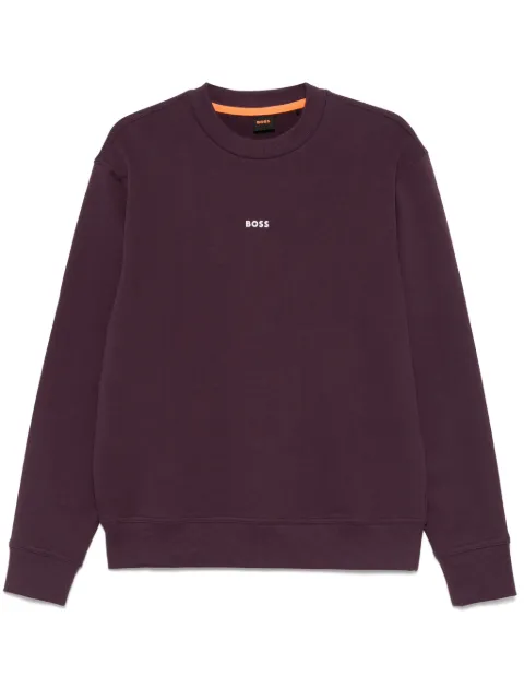 BOSS sudadera con logo en contraste