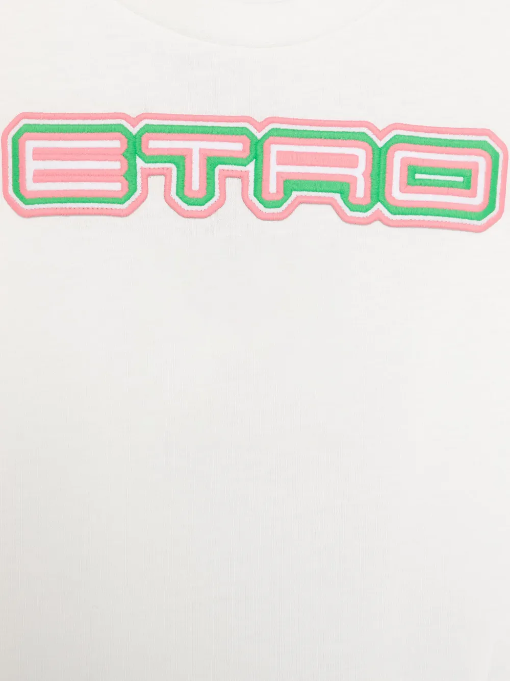 ETRO KIDS T-shirt met geborduurd logo Wit