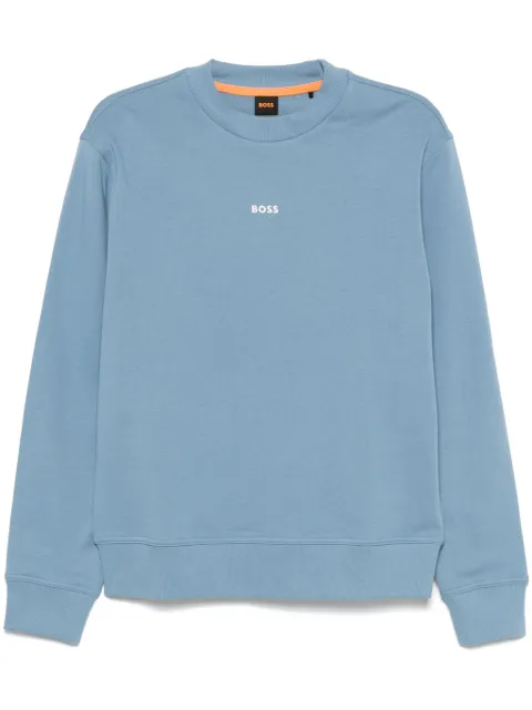 BOSS sudadera con logo en contraste