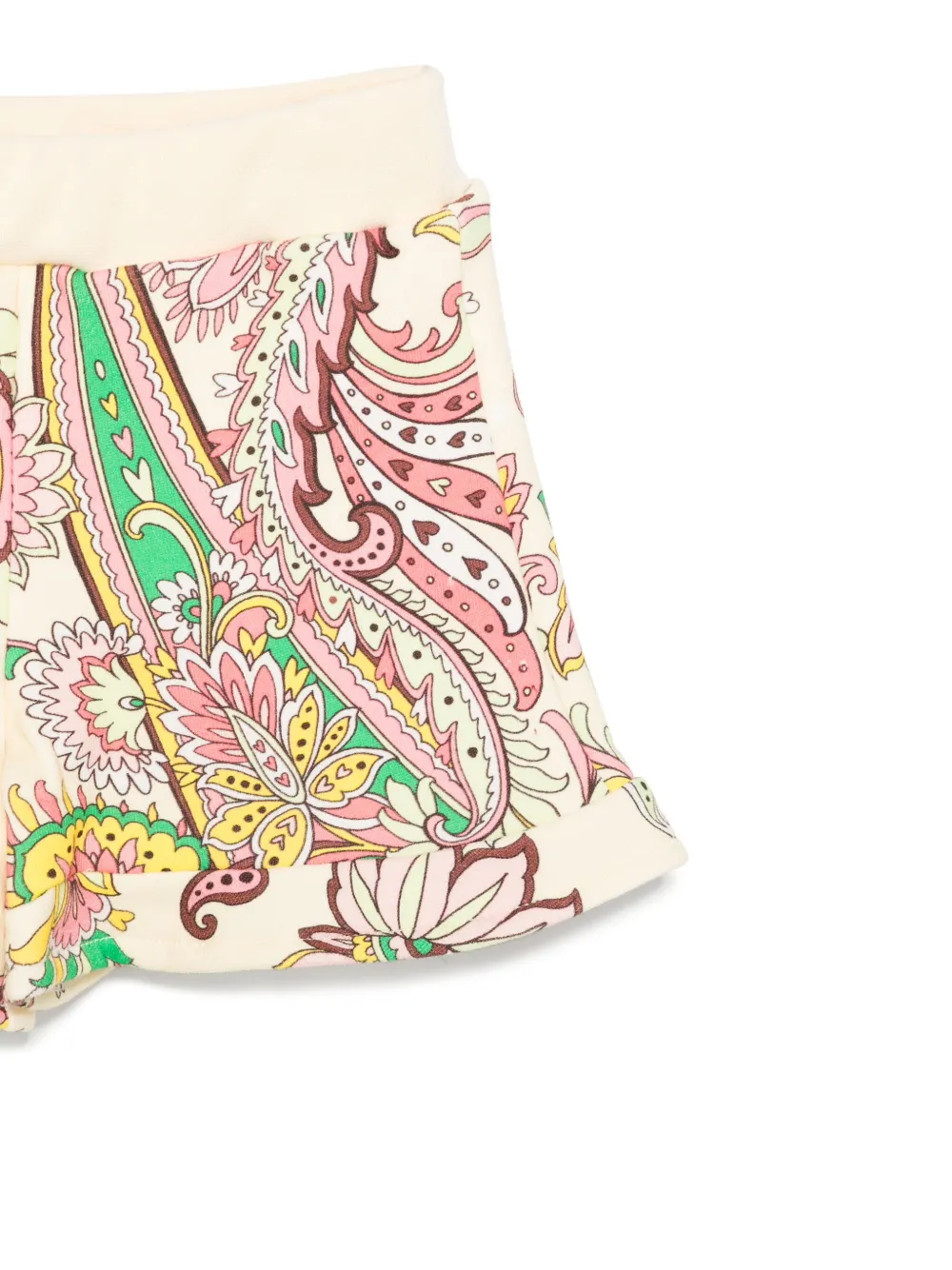 ETRO KIDS Shorts met paisley-print Geel
