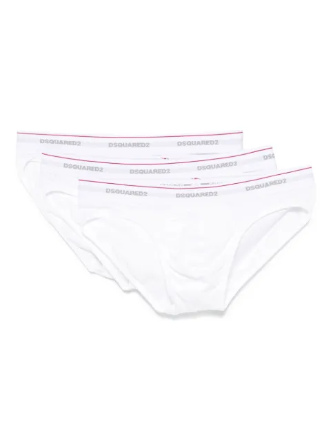 DSQUARED2 logo-waistband briefs (pack of three)