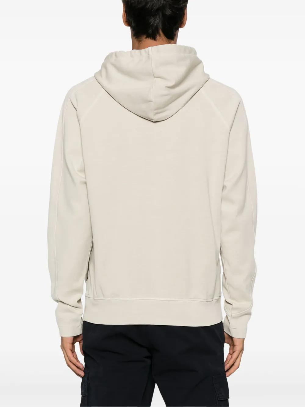 BOSS Hoodie met jersey textuur Beige
