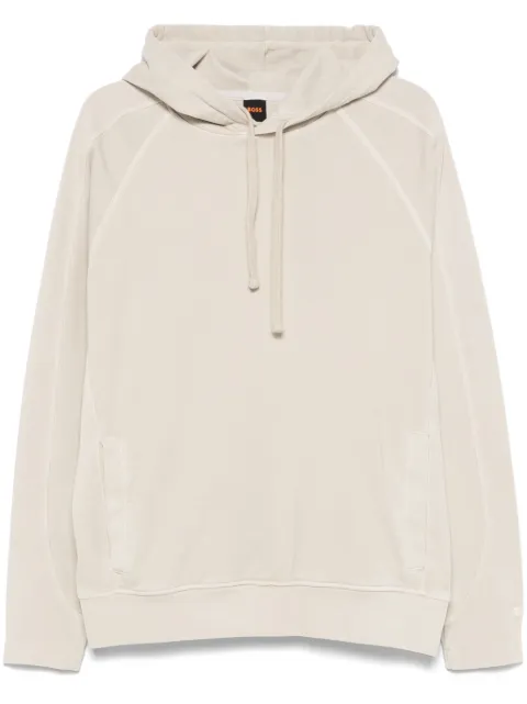 BOSS Hoodie mit Jersey-Struktur