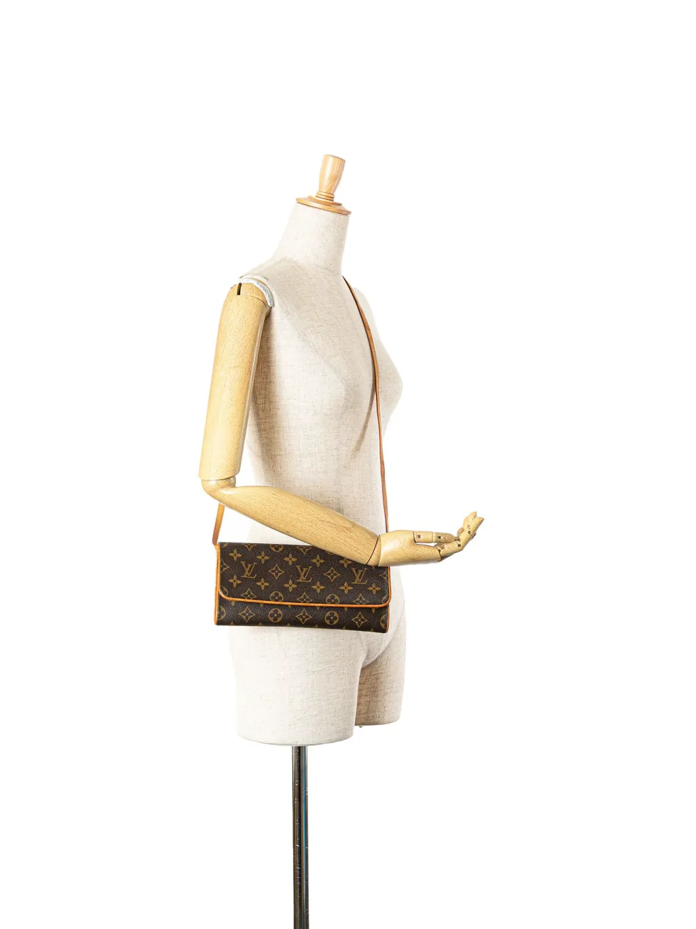 Louis Vuitton Pre-Owned 2004 Monogram Pochette Twin GM crossbody bag - Bruin