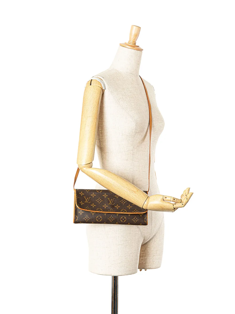 Louis Vuitton Pre-Owned 2001 Monogram Pochette Twin GM crossbody bag - Bruin