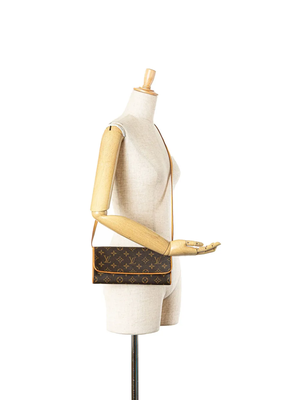 Louis Vuitton Pre-Owned 1999 Monogram Pochette Twin GM crossbody bag - Bruin