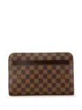 Louis Vuitton Pre-Owned 2004 Damier Ebene Pochette Saint Louis clutch bag - Brown