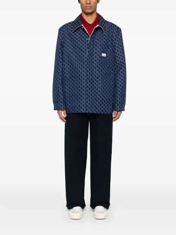 Gucci Cotton Canvas Trousers | Blue | FARFETCH