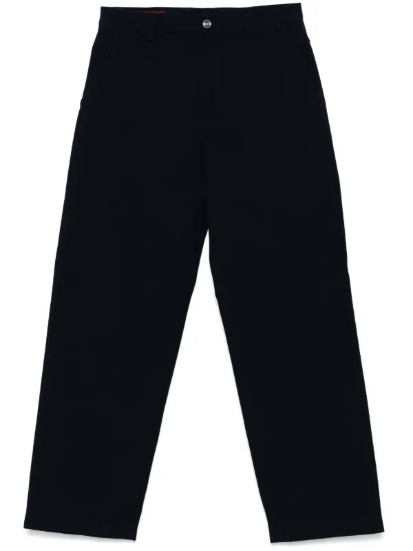 【関税＆送料込み】Gucci Trousers Gucci Men Side Stripe Logo Pants Large IT 50 Black Stretch