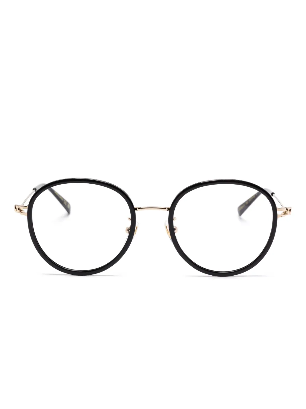 Gucci Eyewear ラウンド眼鏡フレーム - ブラック Gucci Eyewear ラウンド眼鏡フレーム - ブラック