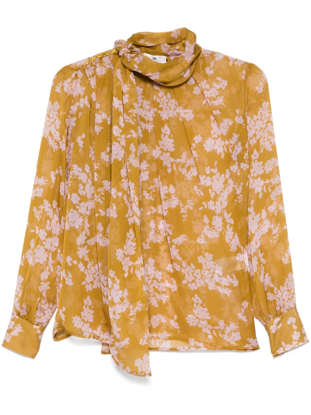 Elisabetta Franchi Blouse met print Geel