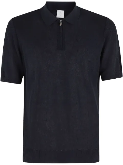 Eleventy playera tipo polo con cierre