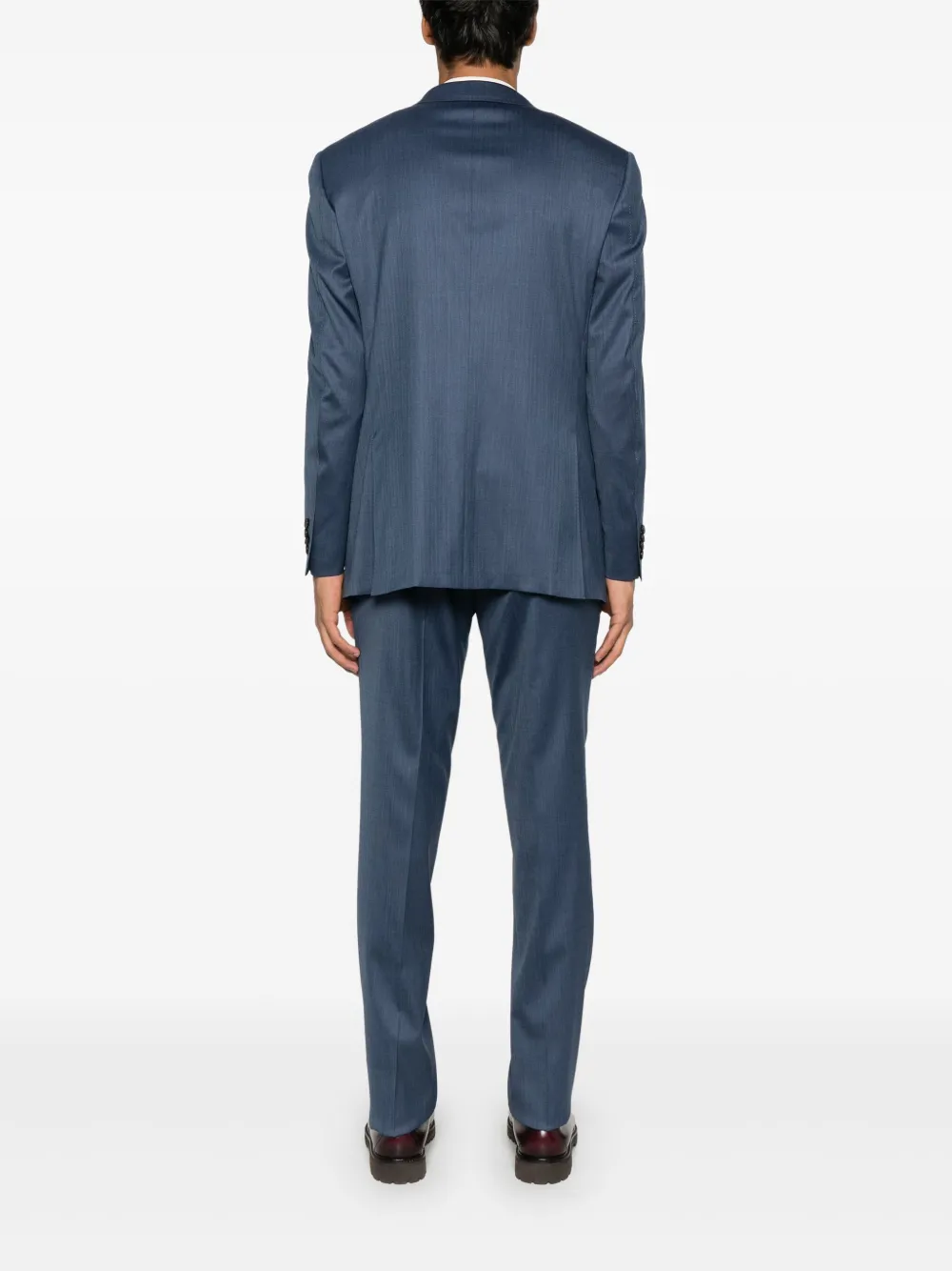  Canali Herringbone Suit - Blue 