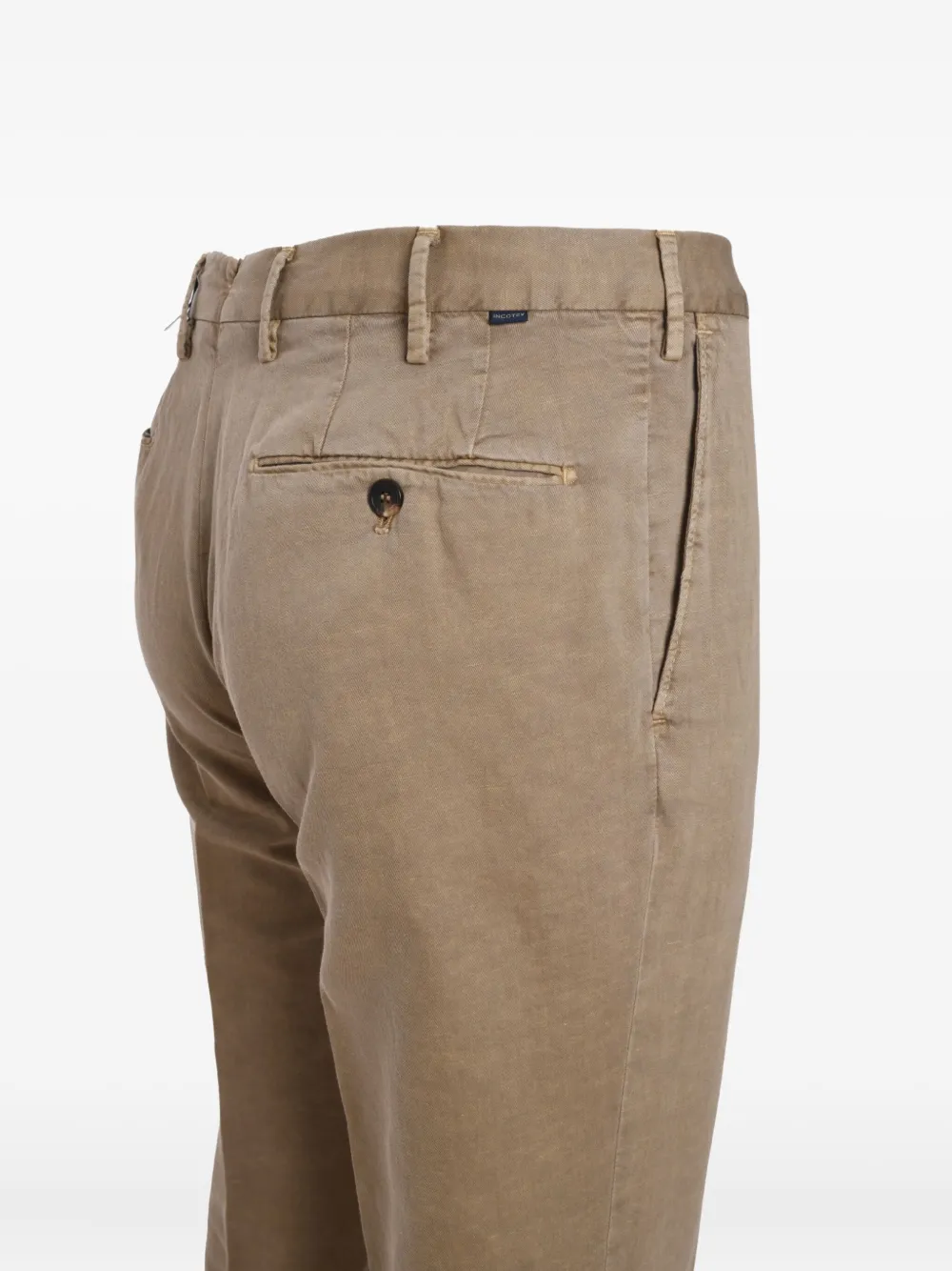 slowear Pantalon van linnenblend Bruin