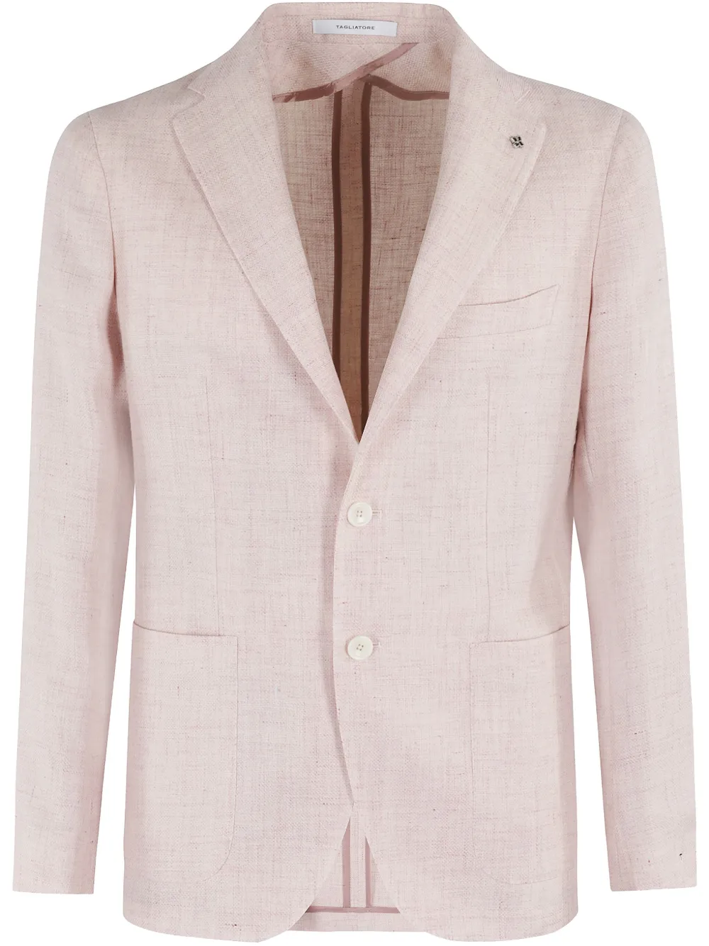 Tagliatore Linnen blazer Roze