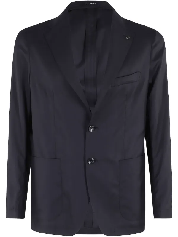 Tagliatore ブローチディテール ジャケット | ブルー | FARFETCH JP