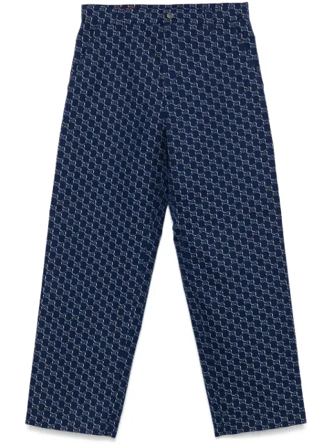 Gucci GG Shadow-jacquard cotton trousers