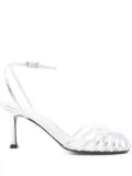 Alevì 75mm Ally sandals - Silver