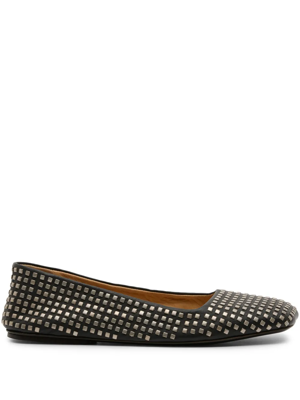 Marsèll Quadrangolo Borchie ballet flats Black