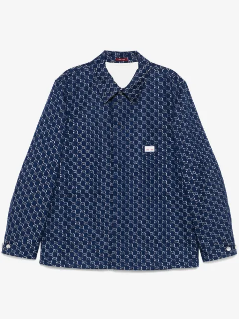 Gucci chamarra con motivo GG Shadow en jacquard