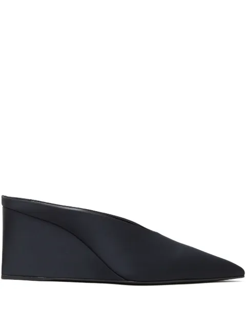 Alaïa slip-ons med satinfinish 75 mm
