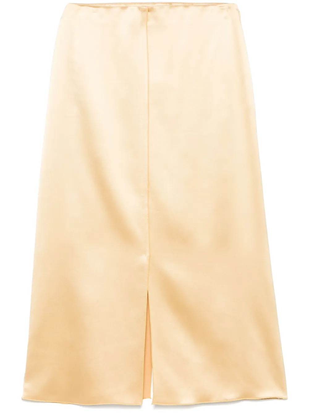 Altuzarra jupe mi-longue à fini satiné | jaune | Image 1