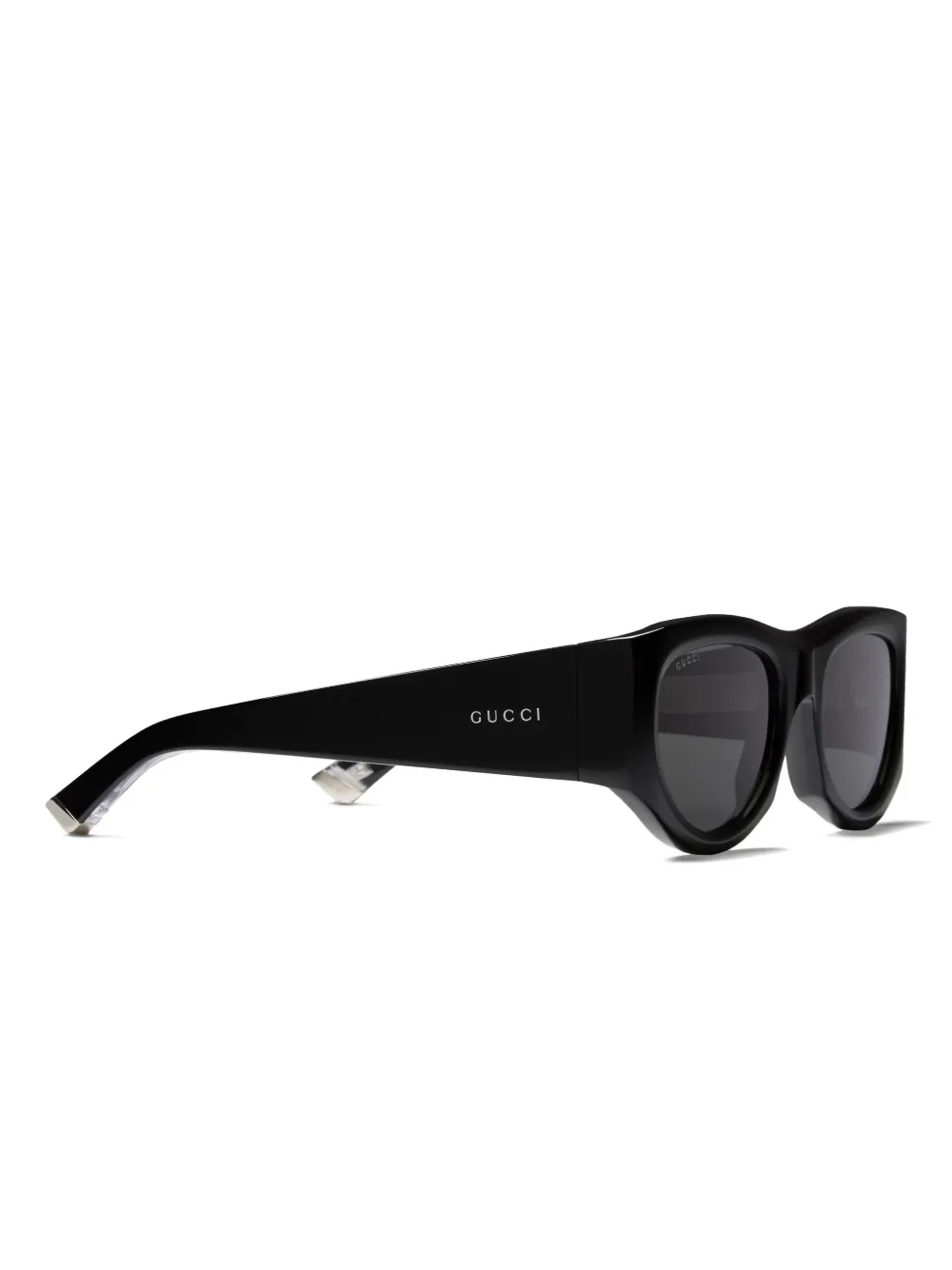 Gucci Eyewear Zonnebril met rechthoekig montuur - Zwart