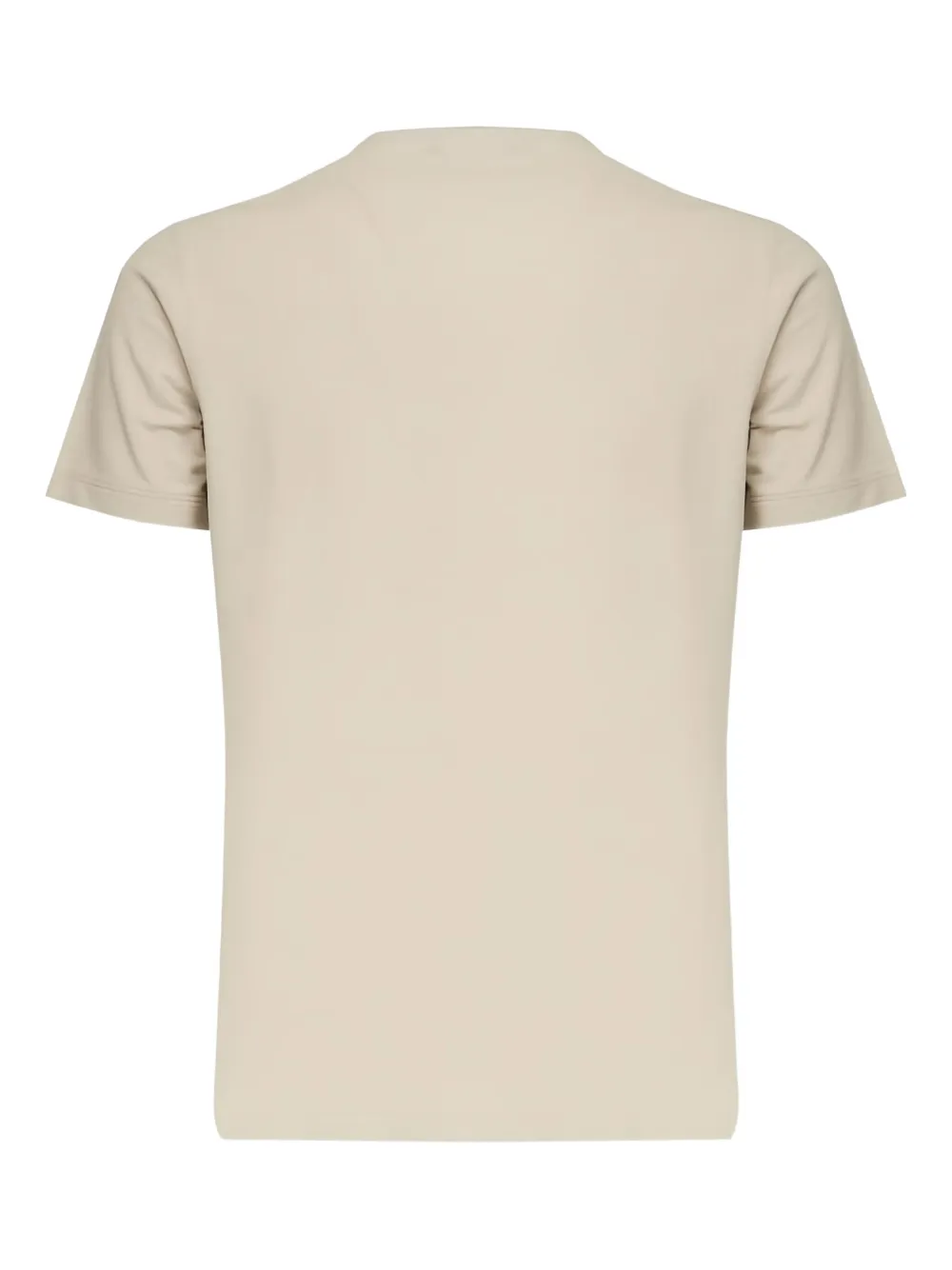 Zanone T-shirt met ronde hals - Beige