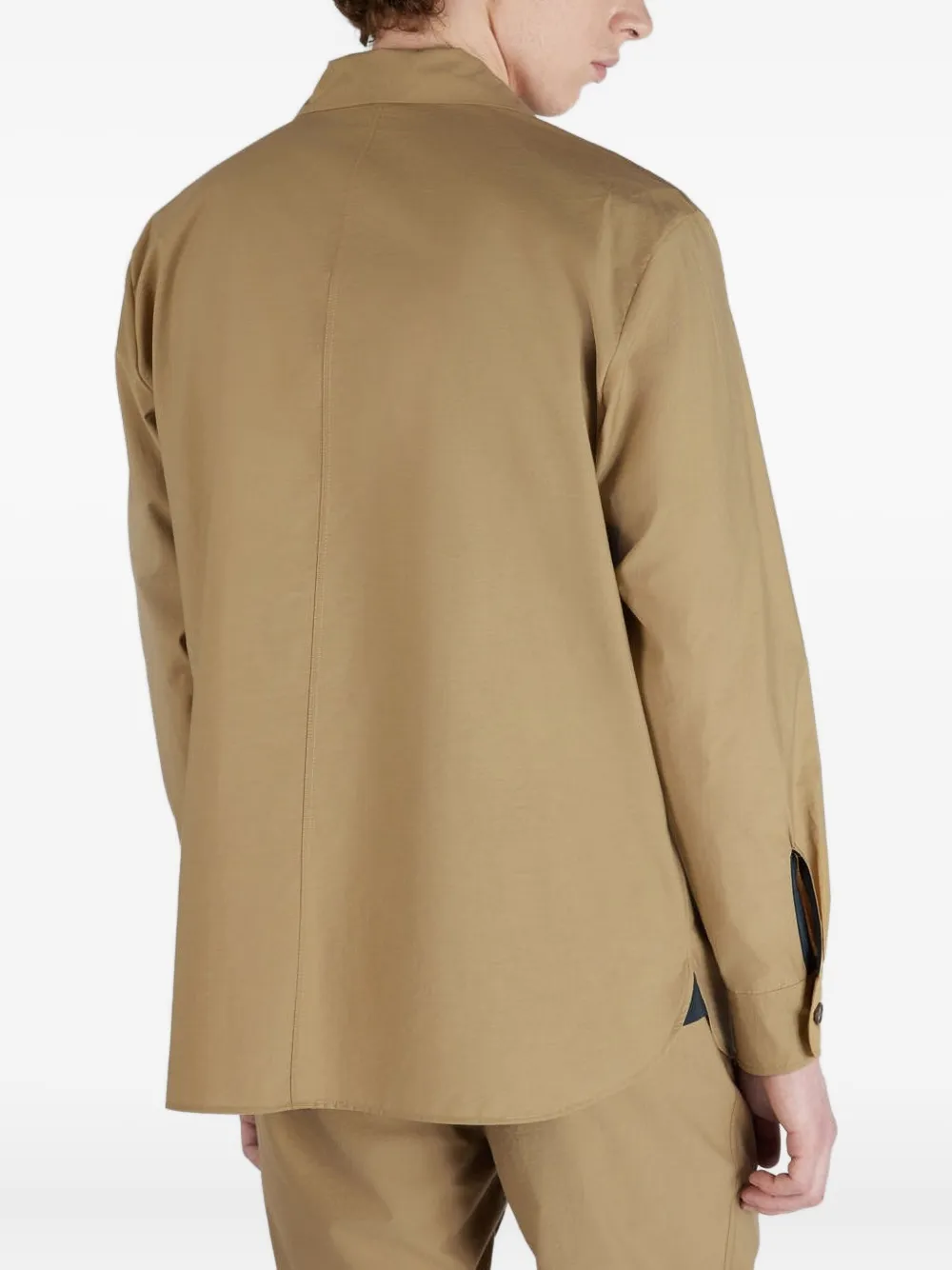 slowear Overhemd met zak met knopen Beige