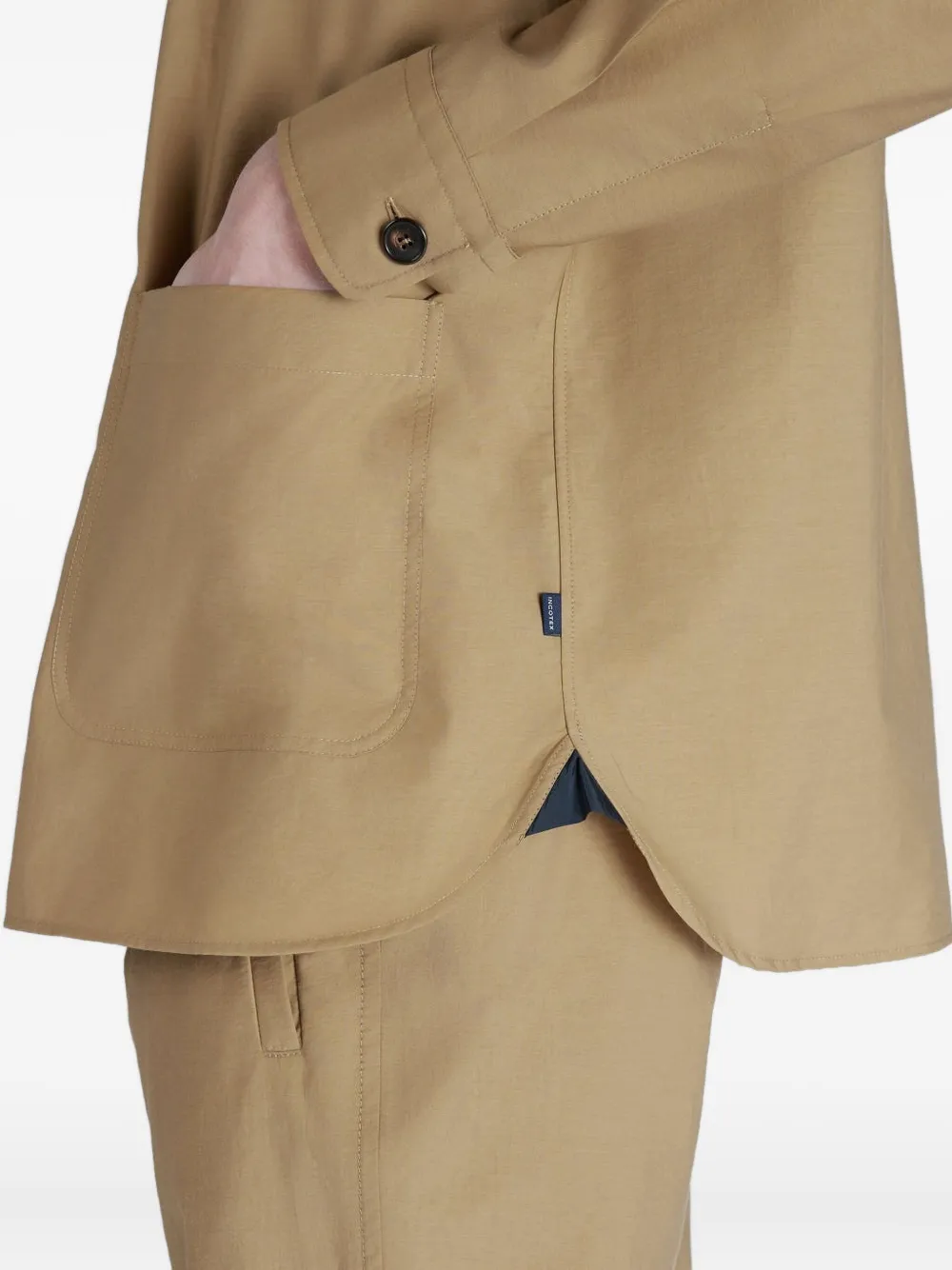 slowear Overhemd met zak met knopen Beige
