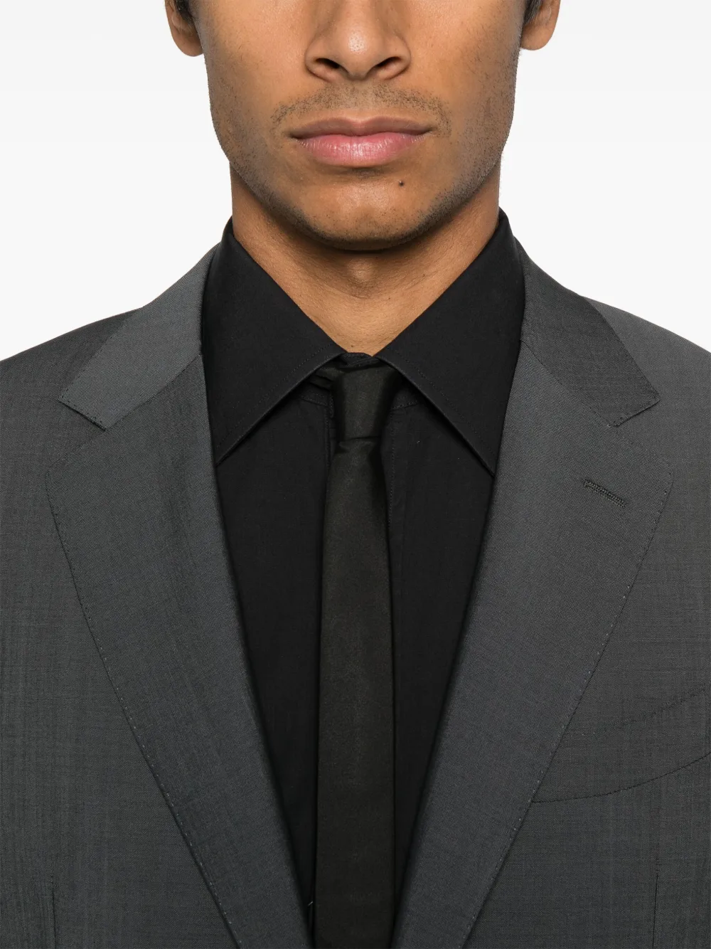 Canali Blazer met enkele rij knopen Grijs