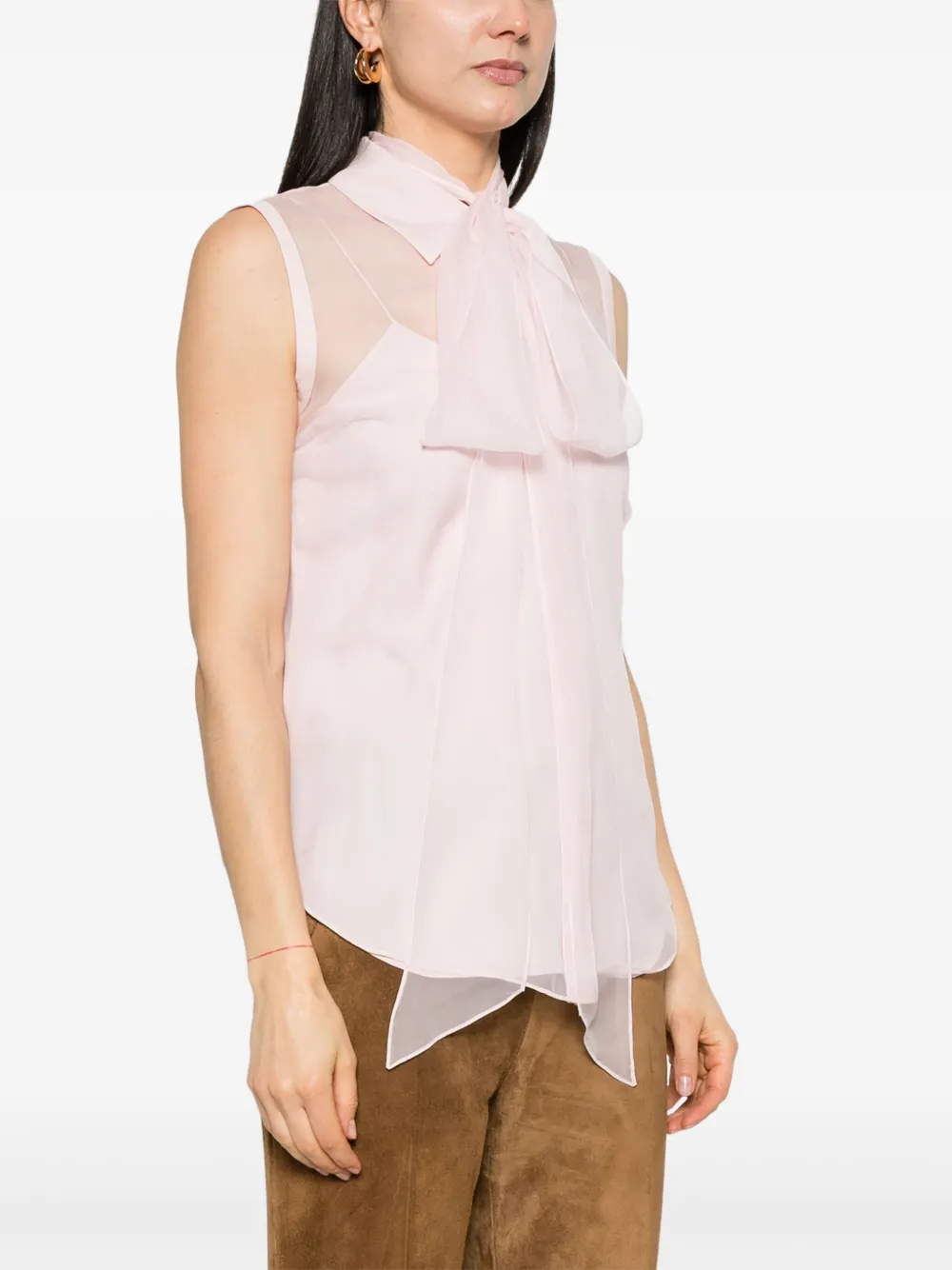 Gucci Zijde-chiffon blouse Roze