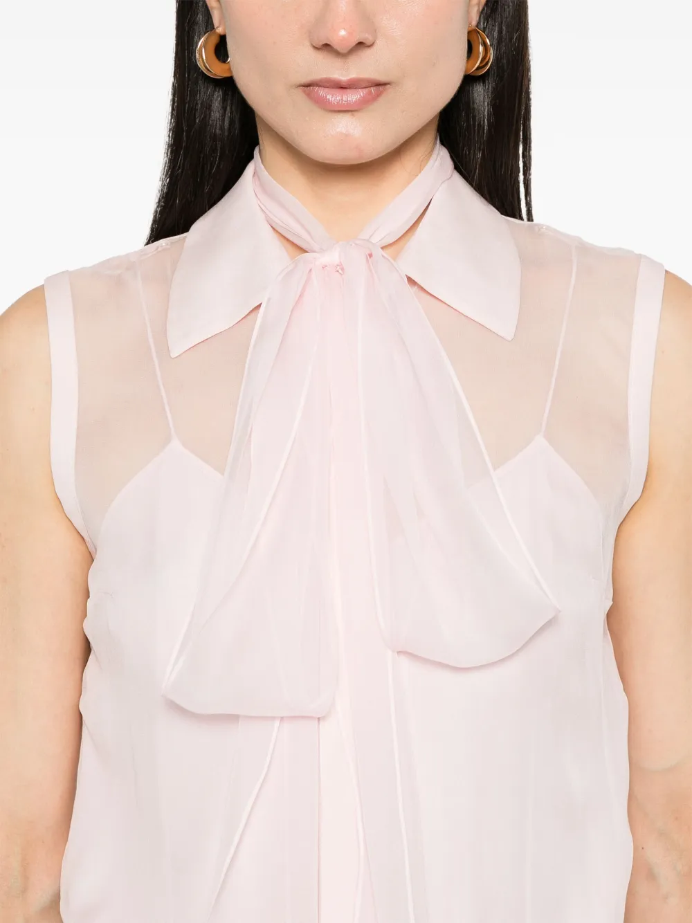 Gucci Zijde-chiffon blouse Roze