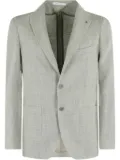 Tagliatore linen blazer - Green