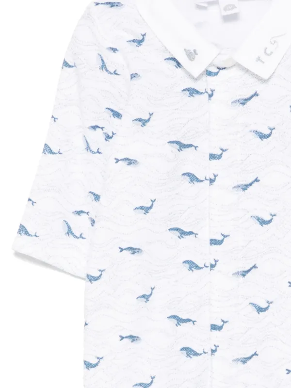 cat-print cropped sweatshirt