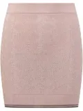 AMIRI pointelle-knit mini skirt - Blue