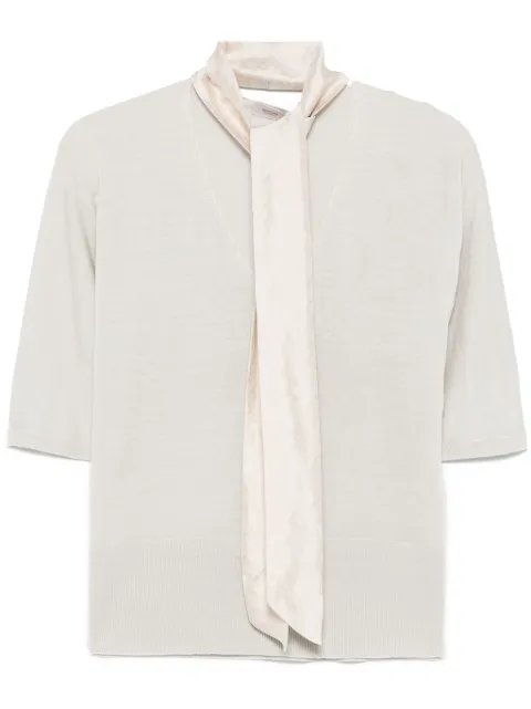 Agnona tie-neck top 