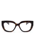 Gucci Eyewear butterfly-frame glasses - Brown