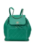 CHANEL Pre-Owned 2017-2018 Caviar Business Affinity backpack - Green