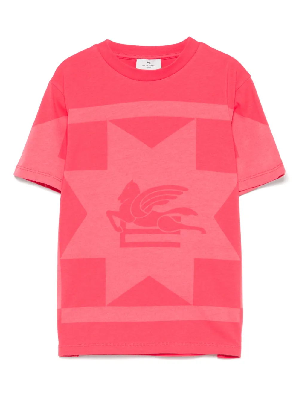 Etro Kids' Pegaso-print T-shirt In Pink