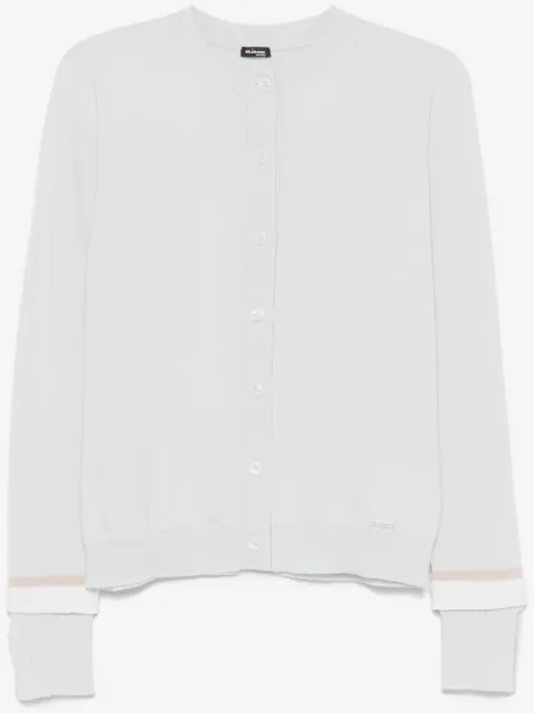 Kiton logo-plaque cardigan