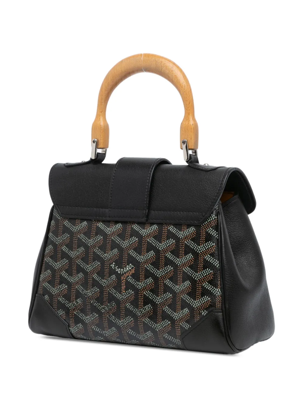 Pre-owned Goyard 2019 Mini Ine Saigon Souple Satchel In 黑色