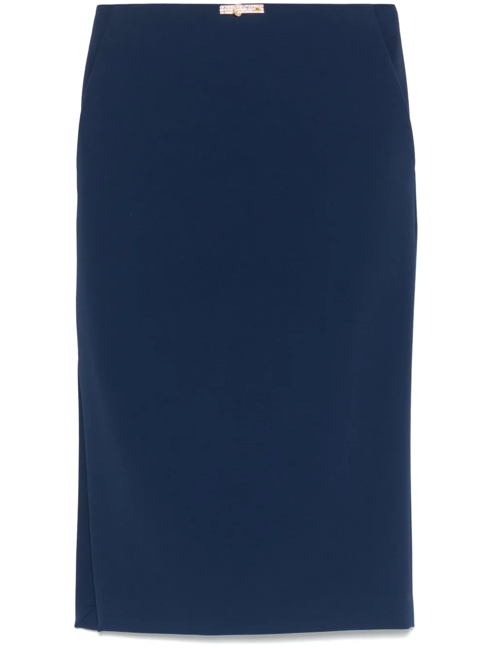 Elisabetta Franchi Midi-rok van crêpe Blauw