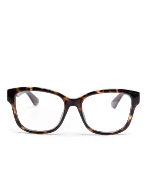 Prada Eyewear キャットアイ眼鏡フレーム | ブラウン | FARFETCH JP