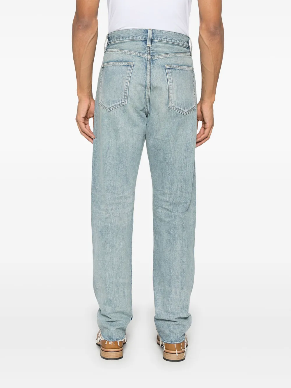 Shop Fear Of God Classic Five-pockets Jeans In Blue