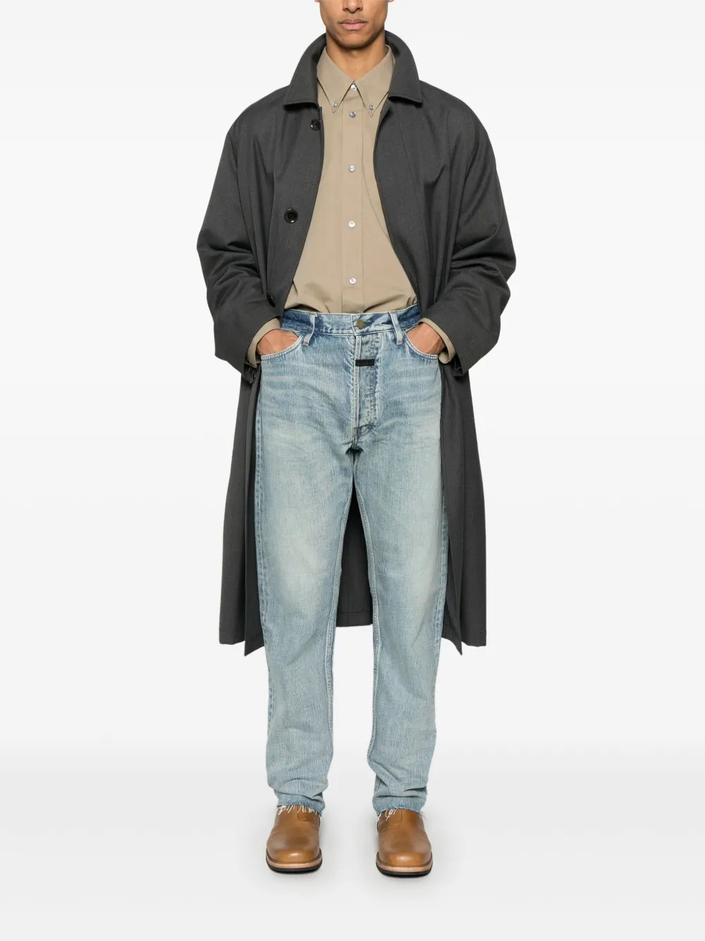 Fear Of God Classic jeans met vijf zakken - Blauw